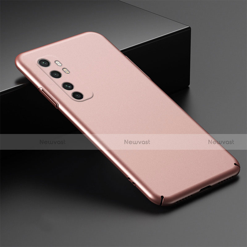 Hard Rigid Plastic Matte Finish Case Back Cover M01 for Xiaomi Mi Note 10 Lite Rose Gold