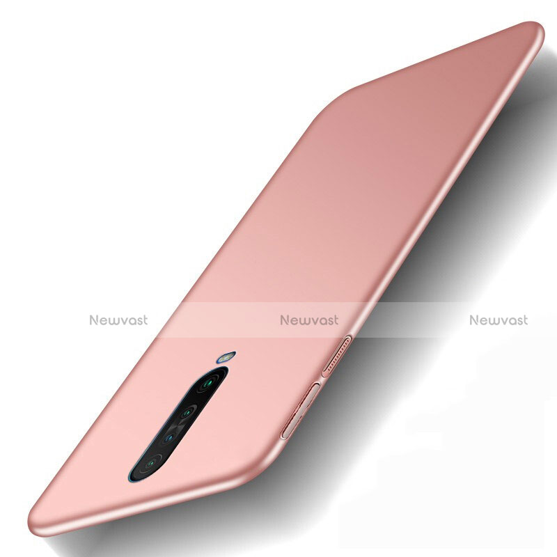 Hard Rigid Plastic Matte Finish Case Back Cover M01 for Xiaomi Poco X2 Rose Gold