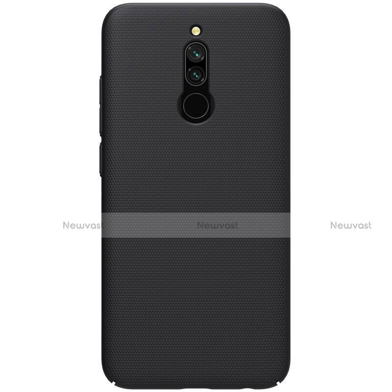 Hard Rigid Plastic Matte Finish Case Back Cover M01 for Xiaomi Redmi 8 Black