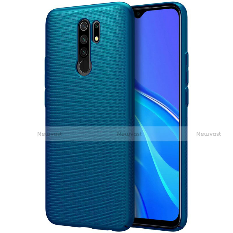 Hard Rigid Plastic Matte Finish Case Back Cover M01 for Xiaomi Redmi 9 Prime India Blue