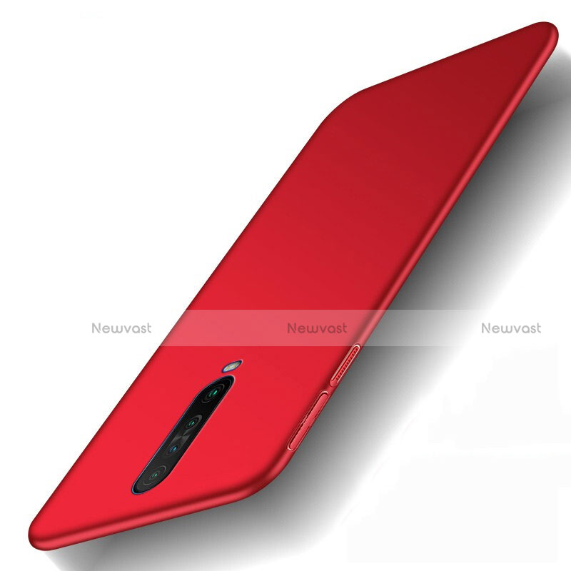 Hard Rigid Plastic Matte Finish Case Back Cover M01 for Xiaomi Redmi K30 4G Red