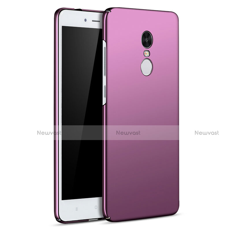 Hard Rigid Plastic Matte Finish Case Back Cover M01 for Xiaomi Redmi Note 4 Standard Edition Purple