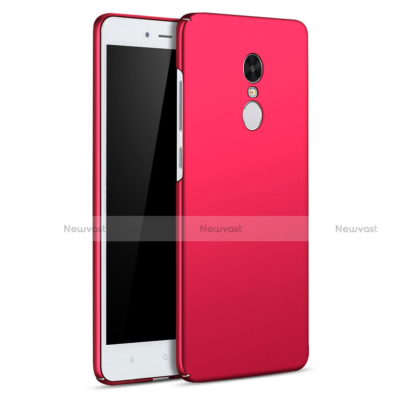 Hard Rigid Plastic Matte Finish Case Back Cover M01 for Xiaomi Redmi Note 4 Standard Edition Red