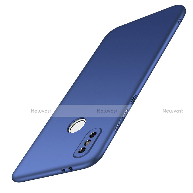 Hard Rigid Plastic Matte Finish Case Back Cover M01 for Xiaomi Redmi Note 5 Pro Blue