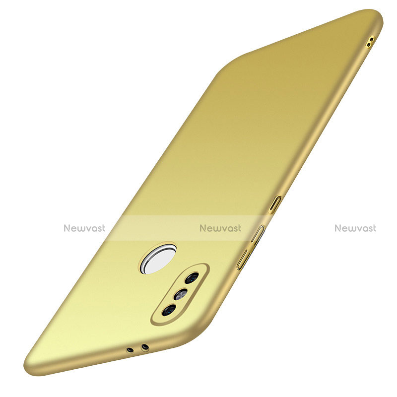 Hard Rigid Plastic Matte Finish Case Back Cover M01 for Xiaomi Redmi Note 5 Pro Gold