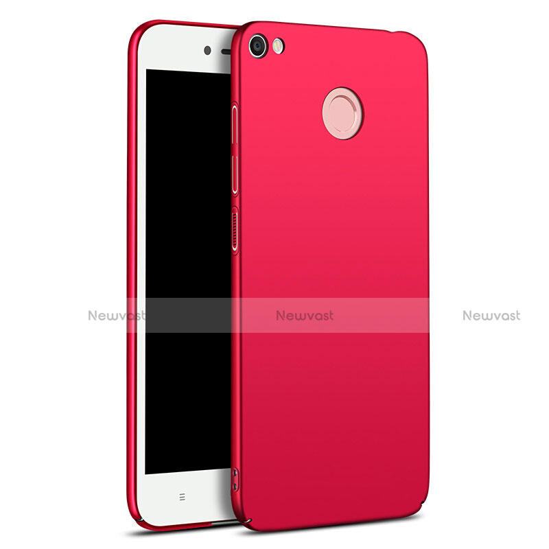 Hard Rigid Plastic Matte Finish Case Back Cover M01 for Xiaomi Redmi Note 5A Pro Red