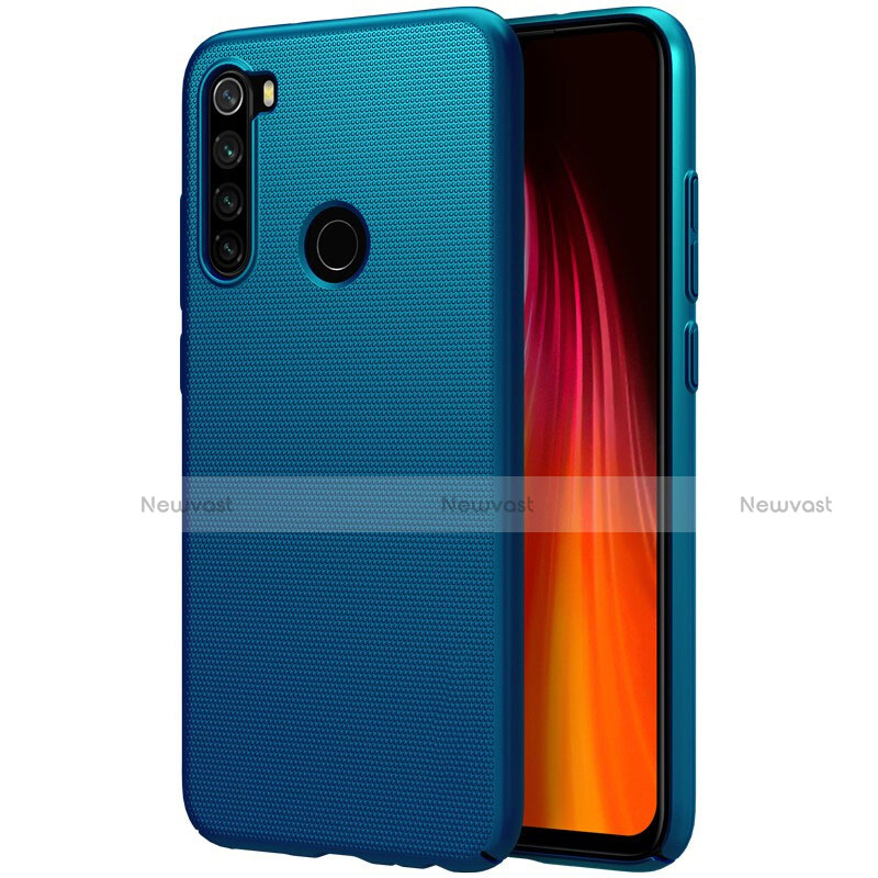 Hard Rigid Plastic Matte Finish Case Back Cover M01 for Xiaomi Redmi Note 8 Blue