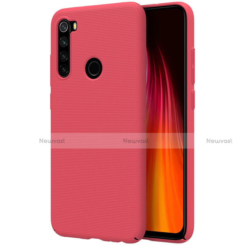 Hard Rigid Plastic Matte Finish Case Back Cover M01 for Xiaomi Redmi Note 8T Red