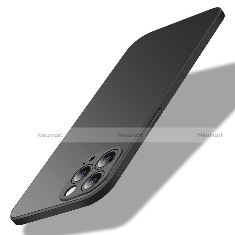 Hard Rigid Plastic Matte Finish Case Back Cover M02 for Apple iPhone 15 Pro Max Black