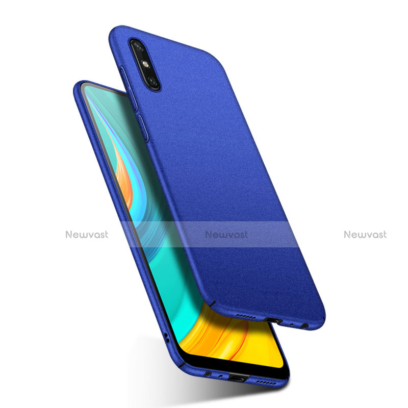 Hard Rigid Plastic Matte Finish Case Back Cover M02 for Huawei Enjoy 10e Blue