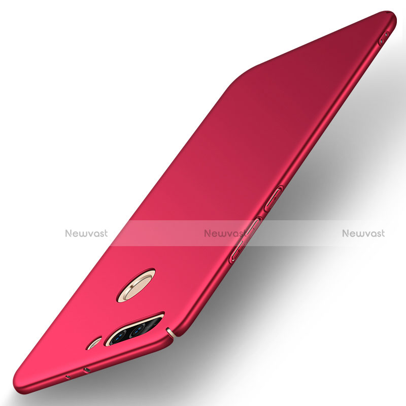 Hard Rigid Plastic Matte Finish Case Back Cover M02 for Huawei Honor 8 Pro Red