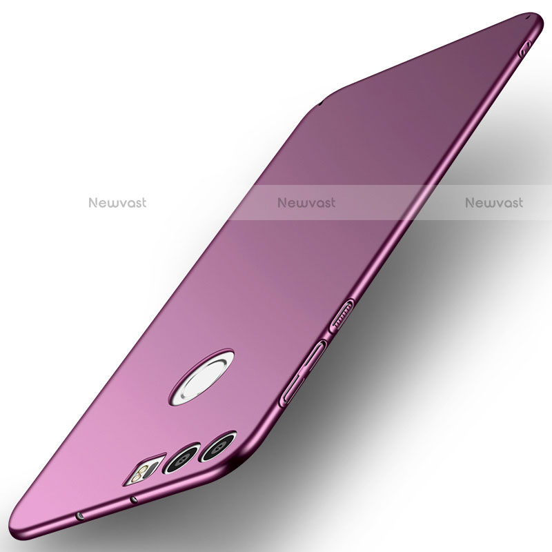 Hard Rigid Plastic Matte Finish Case Back Cover M02 for Huawei Honor 8 Purple