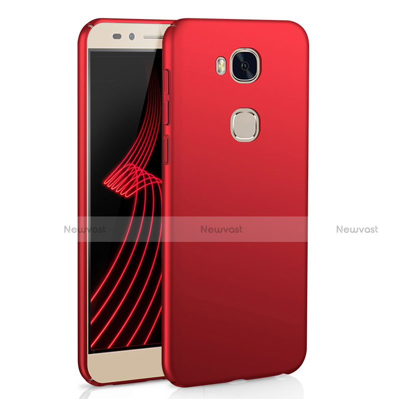 Hard Rigid Plastic Matte Finish Case Back Cover M02 for Huawei Honor Play 5X Red