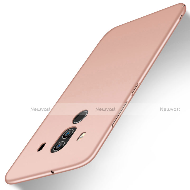 Hard Rigid Plastic Matte Finish Case Back Cover M02 for Huawei Mate 10 Pro Rose Gold