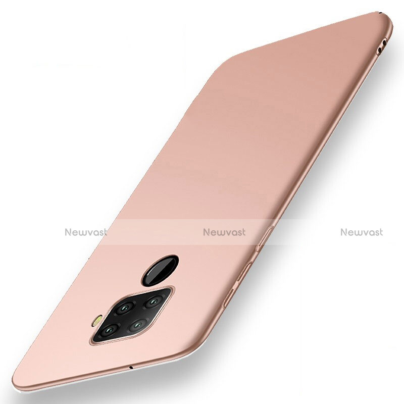 Hard Rigid Plastic Matte Finish Case Back Cover M02 for Huawei Mate 30 Lite Rose Gold