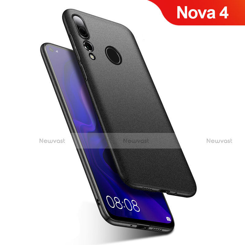 Hard Rigid Plastic Matte Finish Case Back Cover M02 for Huawei Nova 4 Black