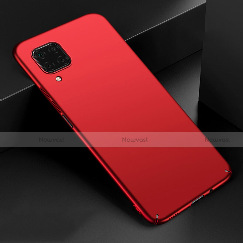 Hard Rigid Plastic Matte Finish Case Back Cover M02 for Huawei Nova 7i Red