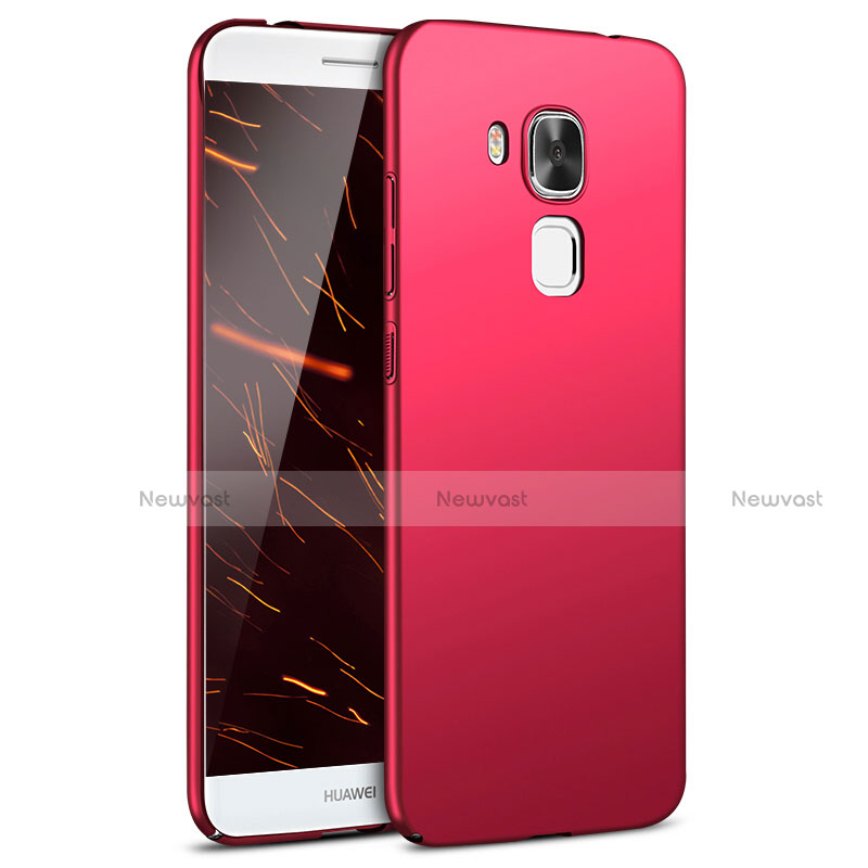 Hard Rigid Plastic Matte Finish Case Back Cover M02 for Huawei Nova Plus Red