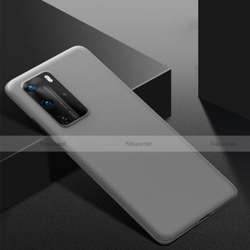 Hard Rigid Plastic Matte Finish Case Back Cover M02 for Huawei P40 Pro Gray