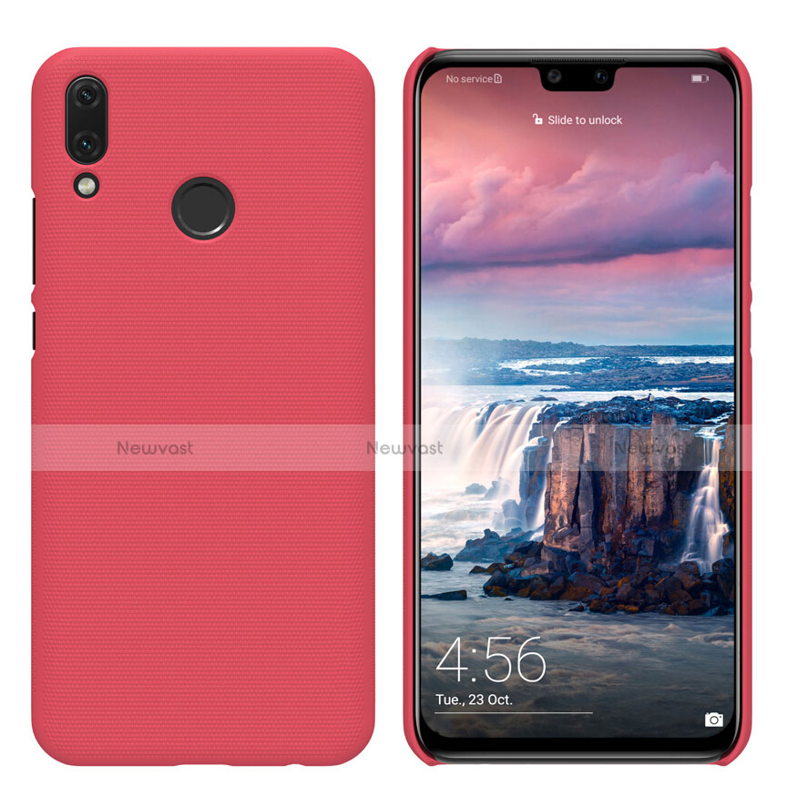 Hard Rigid Plastic Matte Finish Case Back Cover M02 for Huawei Y9 (2019) Red