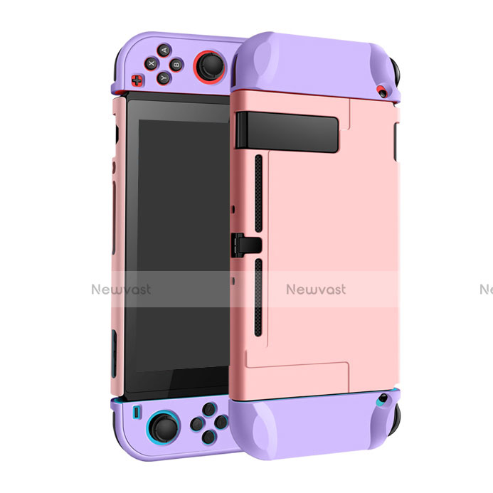 Hard Rigid Plastic Matte Finish Case Back Cover M02 for Nintendo Switch Pink