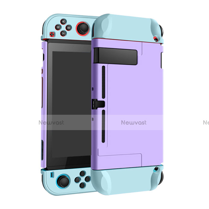 Hard Rigid Plastic Matte Finish Case Back Cover M02 for Nintendo Switch Purple