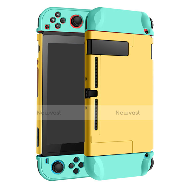 Hard Rigid Plastic Matte Finish Case Back Cover M02 for Nintendo Switch Yellow