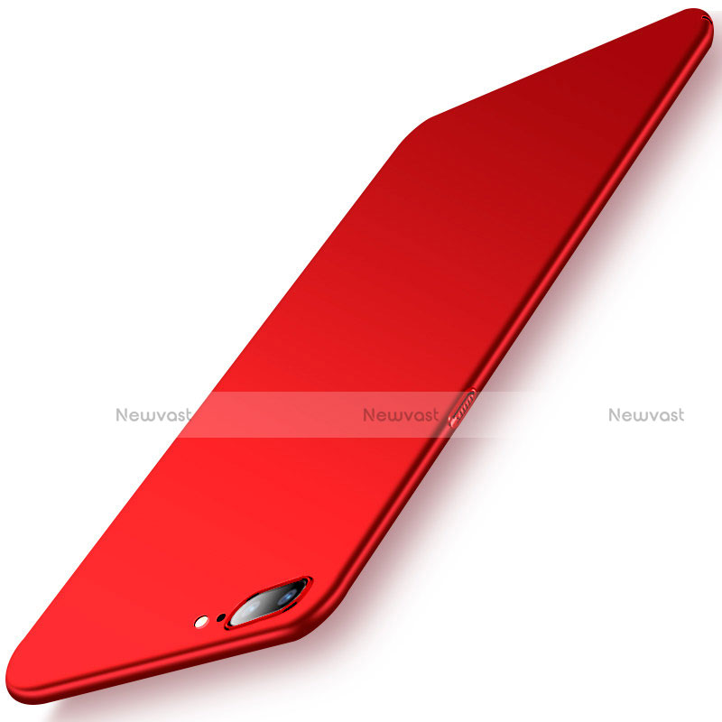 Hard Rigid Plastic Matte Finish Case Back Cover M02 for OnePlus 5 Red