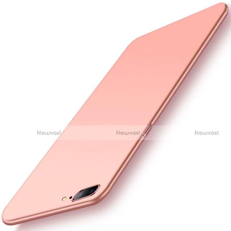 Hard Rigid Plastic Matte Finish Case Back Cover M02 for OnePlus 5 Rose Gold