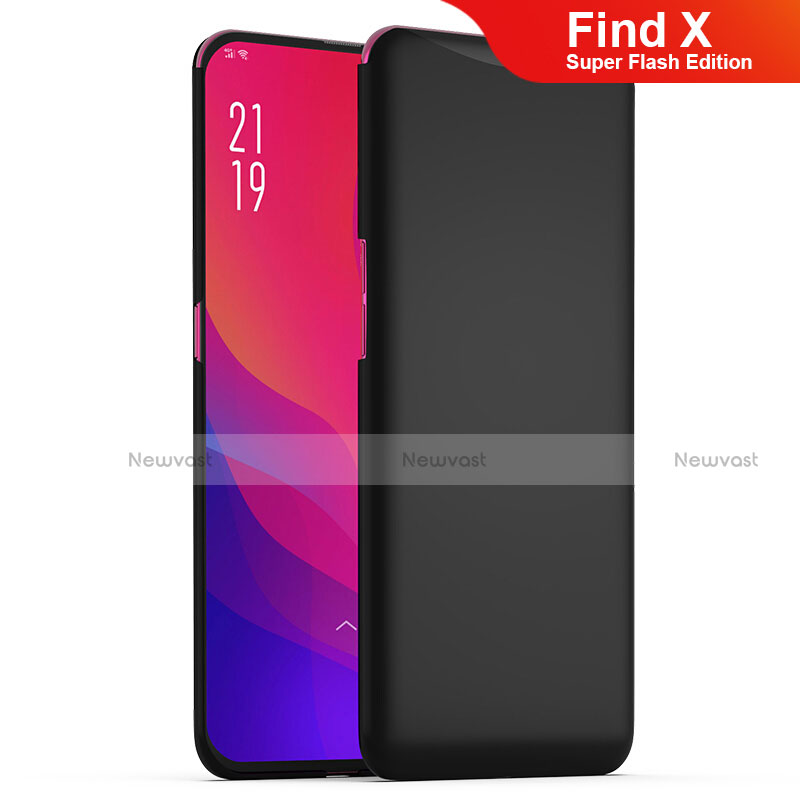 Hard Rigid Plastic Matte Finish Case Back Cover M02 for Oppo Find X Super Flash Edition Black