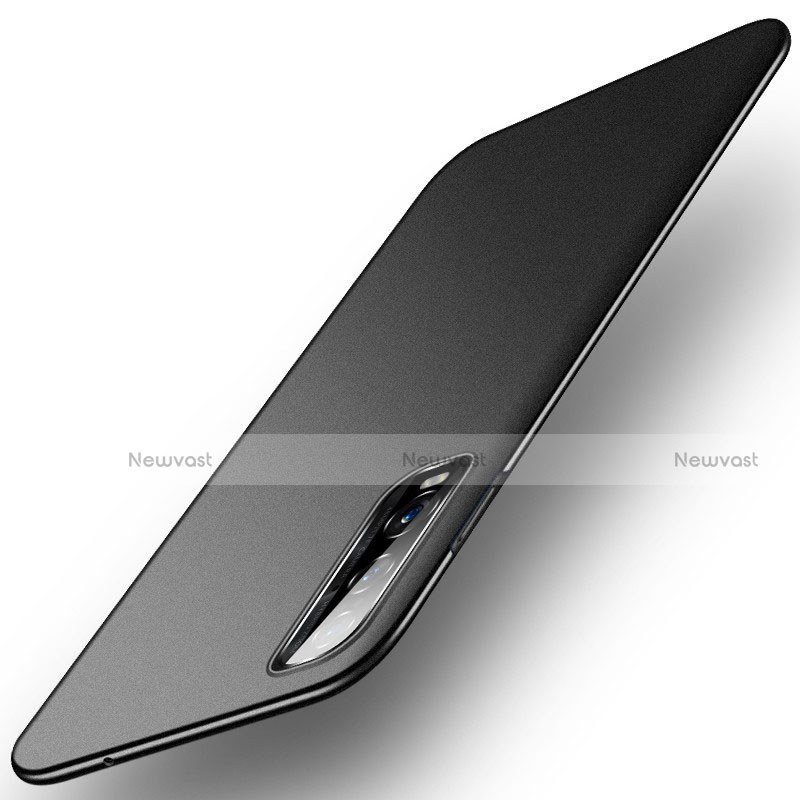 Hard Rigid Plastic Matte Finish Case Back Cover M02 for Oppo Find X2 Black