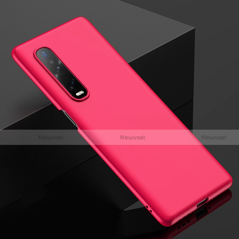 Hard Rigid Plastic Matte Finish Case Back Cover M02 for Oppo Find X2 Pro Hot Pink