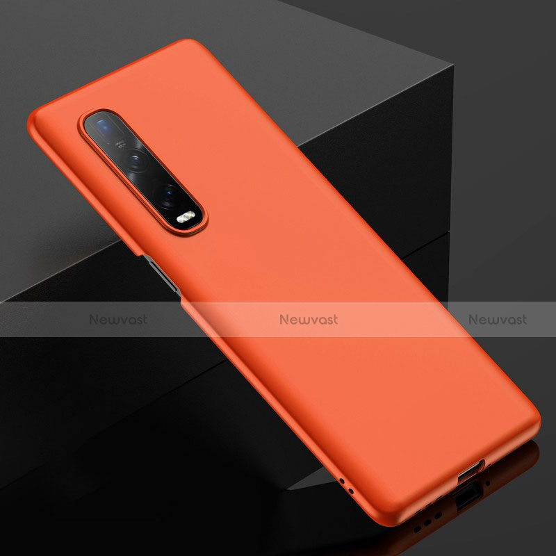 Hard Rigid Plastic Matte Finish Case Back Cover M02 for Oppo Find X2 Pro Orange