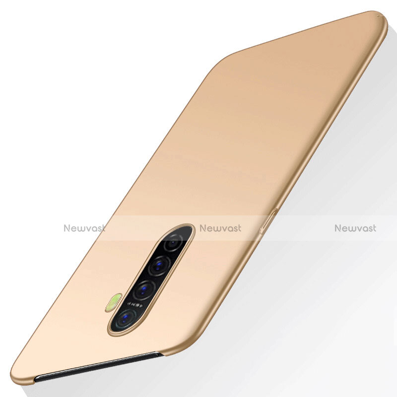 Hard Rigid Plastic Matte Finish Case Back Cover M02 for Oppo Reno Ace Gold