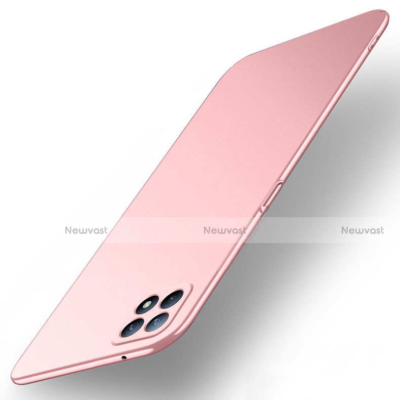 Hard Rigid Plastic Matte Finish Case Back Cover M02 for Oppo Reno4 SE 5G Rose Gold