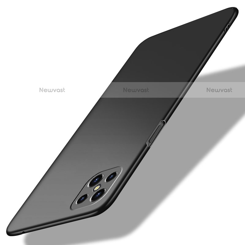 Hard Rigid Plastic Matte Finish Case Back Cover M02 for Oppo Reno4 Z 5G Black