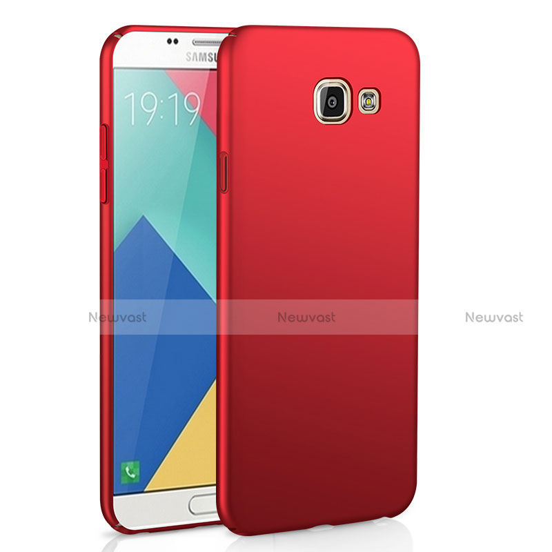 Hard Rigid Plastic Matte Finish Case Back Cover M02 for Samsung Galaxy A9 (2016) A9000 Red