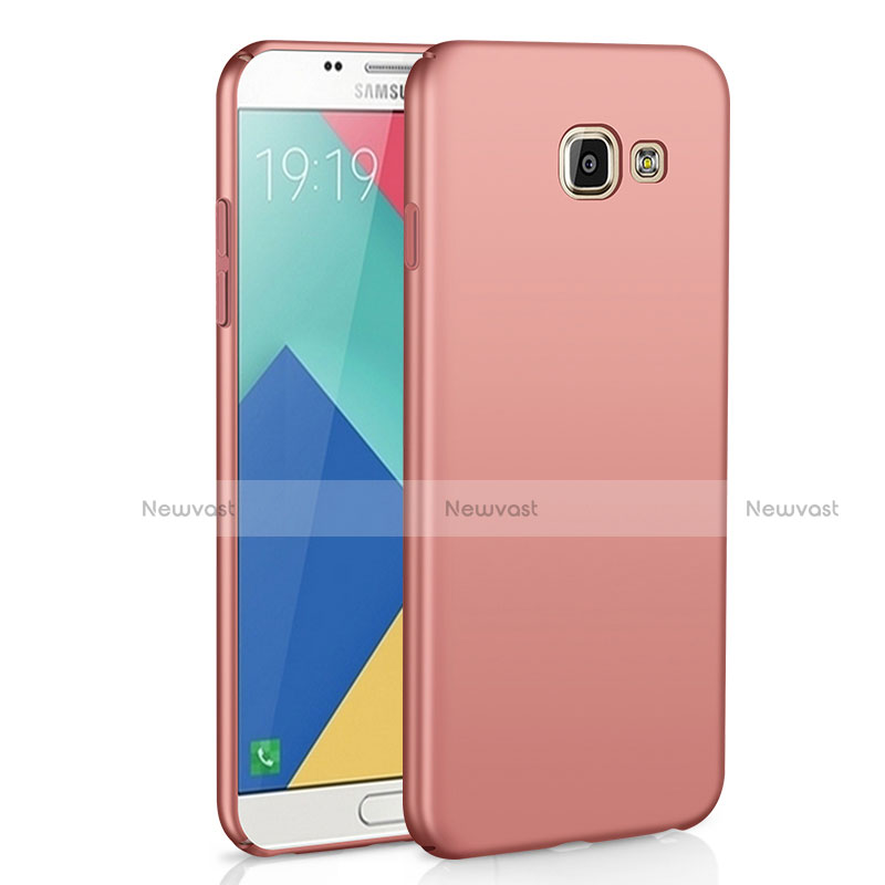 Hard Rigid Plastic Matte Finish Case Back Cover M02 for Samsung Galaxy A9 (2016) A9000 Rose Gold