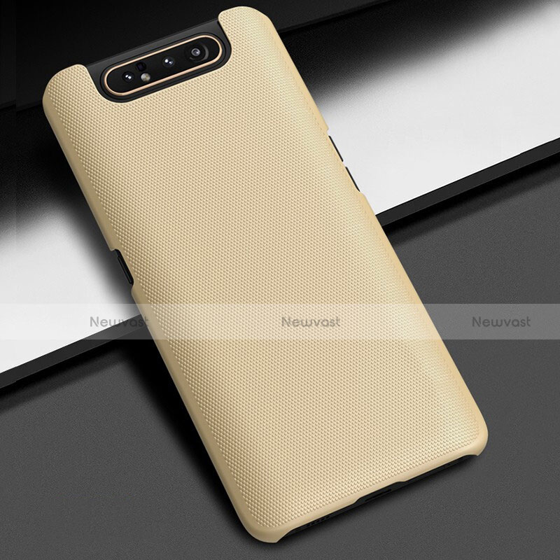 Hard Rigid Plastic Matte Finish Case Back Cover M02 for Samsung Galaxy A90 4G Gold