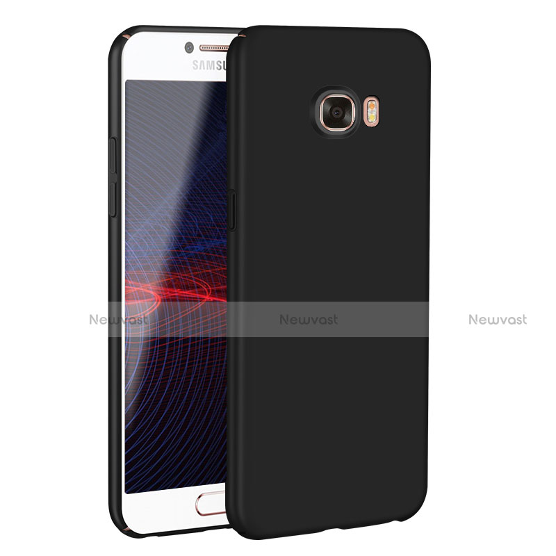 Hard Rigid Plastic Matte Finish Case Back Cover M02 for Samsung Galaxy C7 SM-C7000 Black