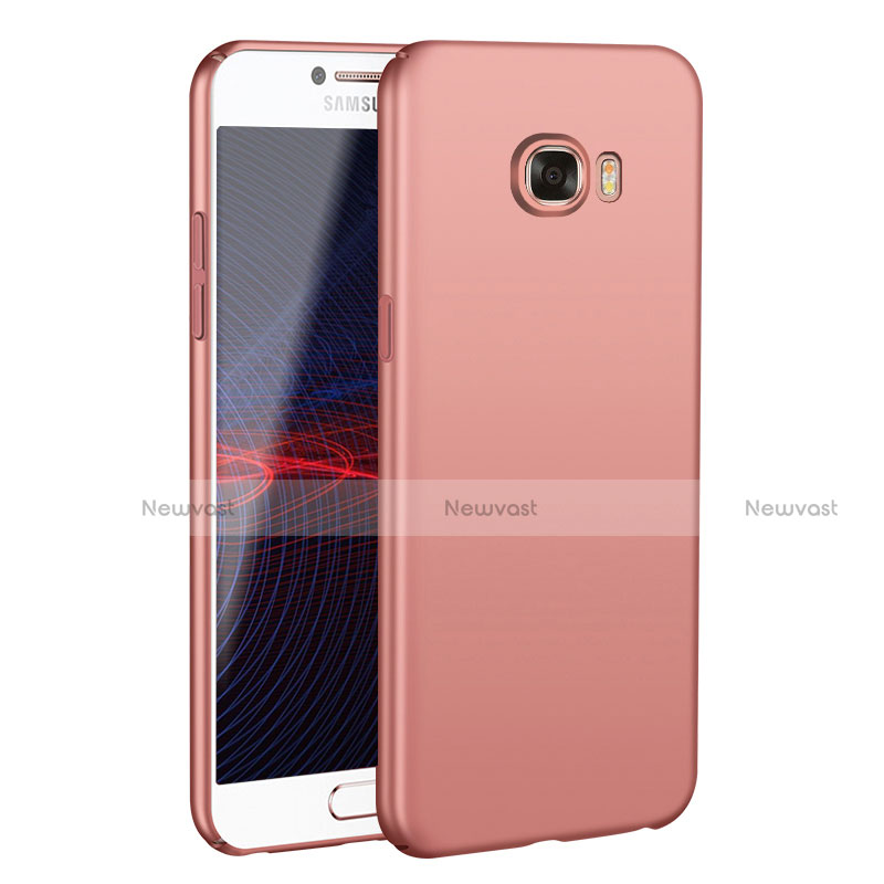 Hard Rigid Plastic Matte Finish Case Back Cover M02 for Samsung Galaxy C7 SM-C7000 Rose Gold