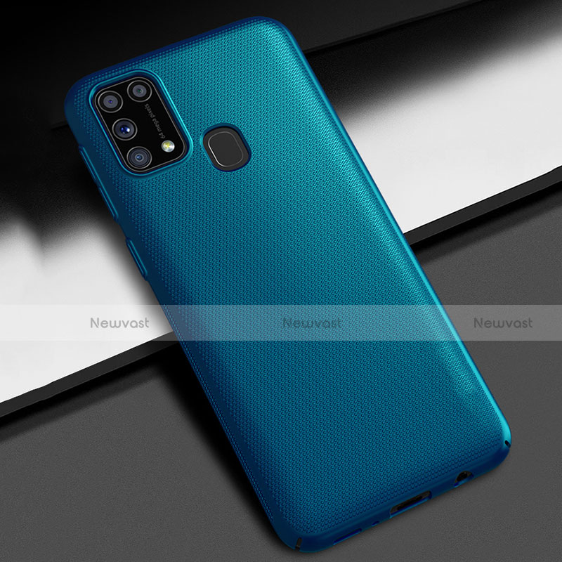 Hard Rigid Plastic Matte Finish Case Back Cover M02 for Samsung Galaxy M31 Blue