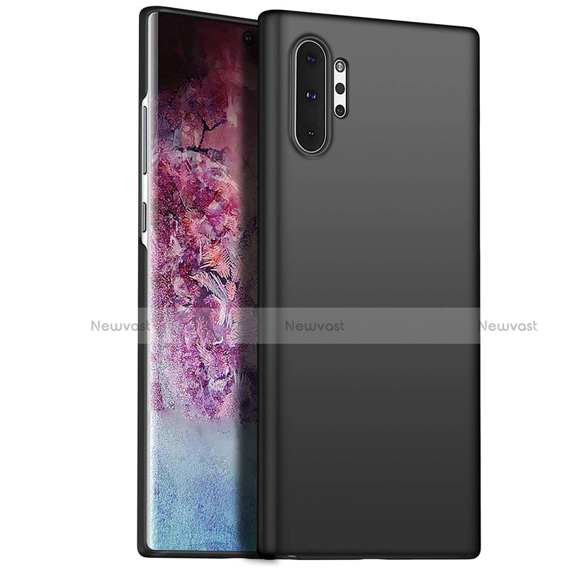 Hard Rigid Plastic Matte Finish Case Back Cover M02 for Samsung Galaxy Note 10 Plus 5G Black