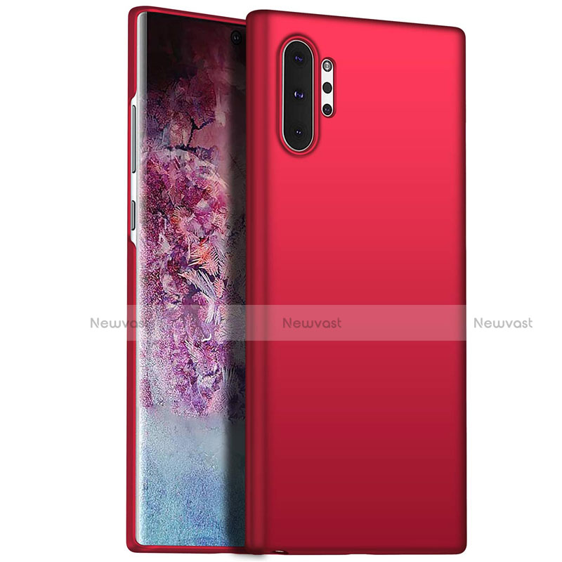 Hard Rigid Plastic Matte Finish Case Back Cover M02 for Samsung Galaxy Note 10 Plus Red