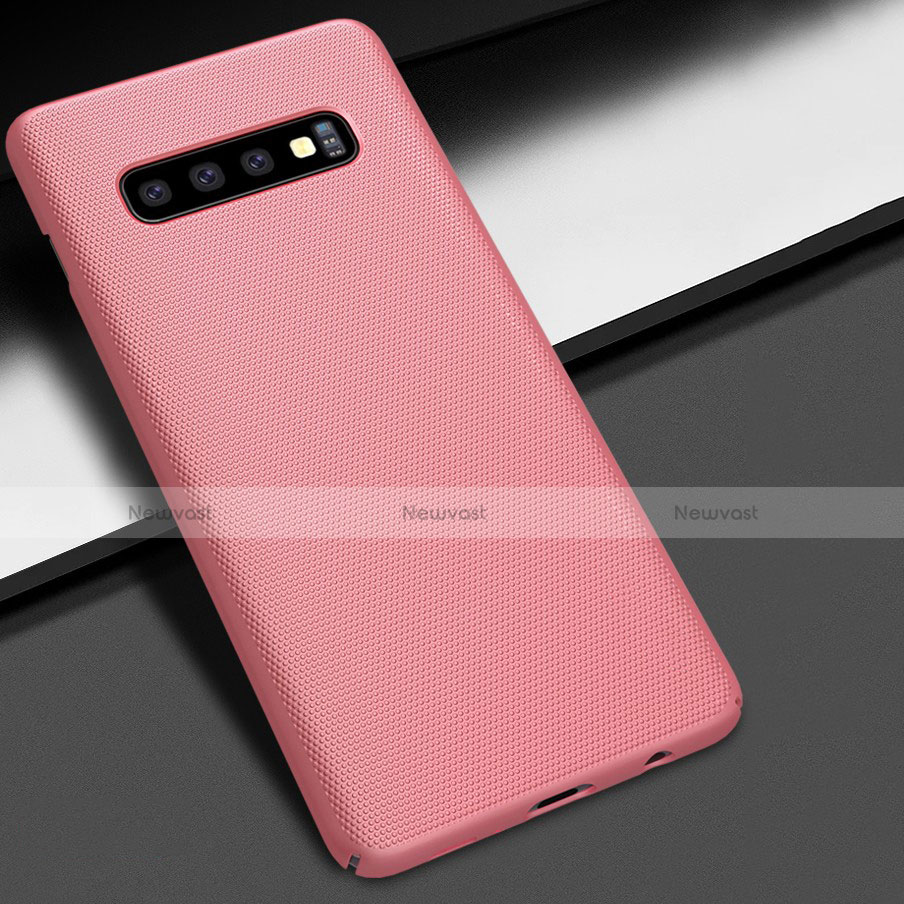 Hard Rigid Plastic Matte Finish Case Back Cover M02 for Samsung Galaxy S10 5G Rose Gold