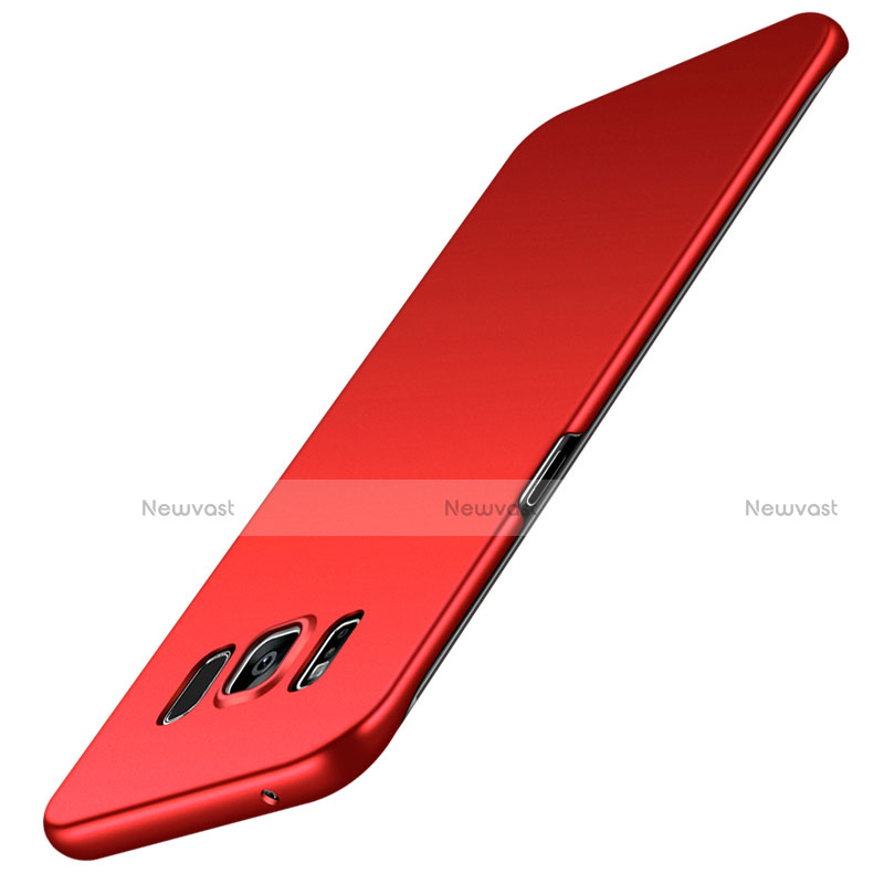 Hard Rigid Plastic Matte Finish Case Back Cover M02 for Samsung Galaxy S8 Plus Red