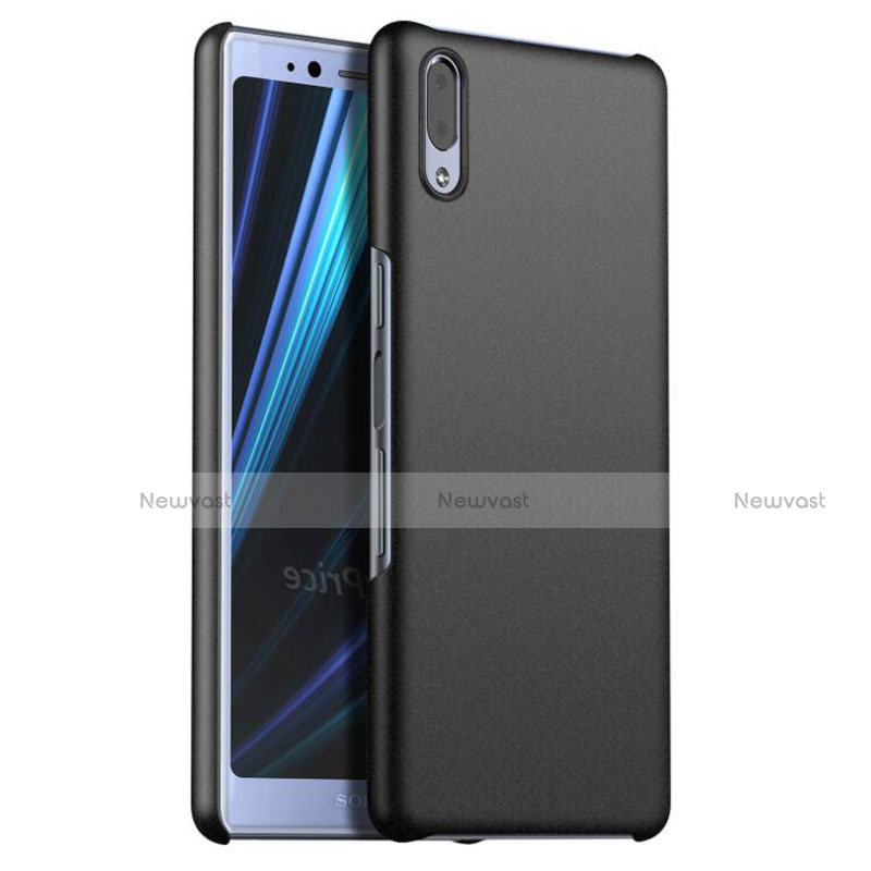 Hard Rigid Plastic Matte Finish Case Back Cover M02 for Sony Xperia L3 Black