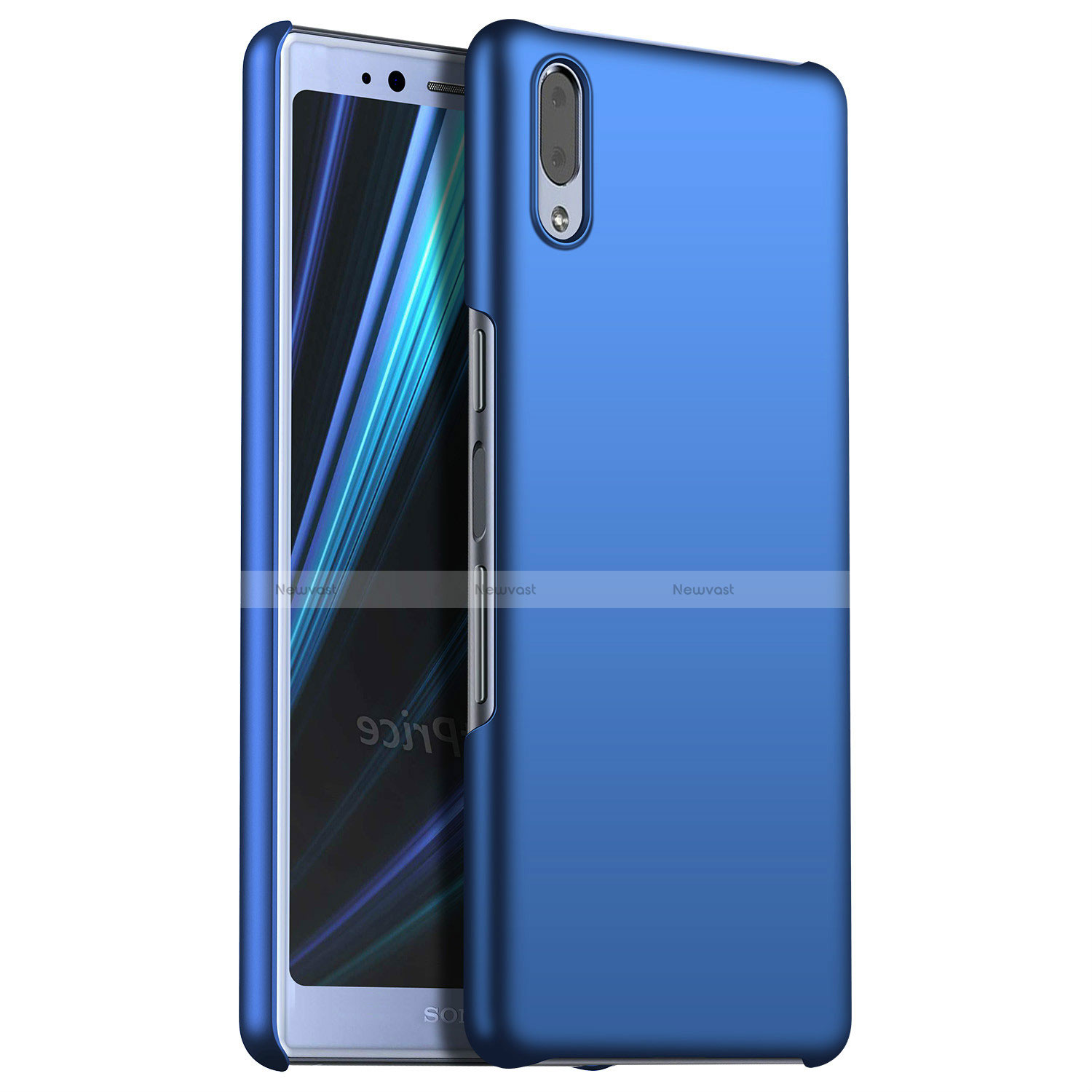 Hard Rigid Plastic Matte Finish Case Back Cover M02 for Sony Xperia L3 Blue