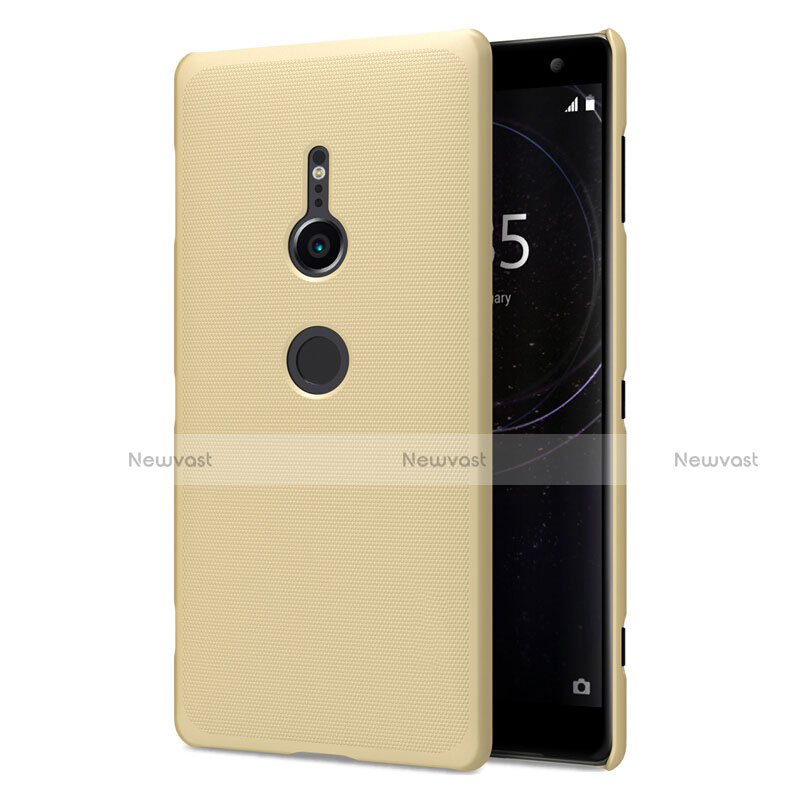 Hard Rigid Plastic Matte Finish Case Back Cover M02 for Sony Xperia XZ2 Gold