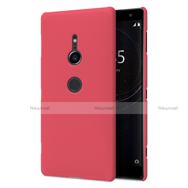 Hard Rigid Plastic Matte Finish Case Back Cover M02 for Sony Xperia XZ2 Red